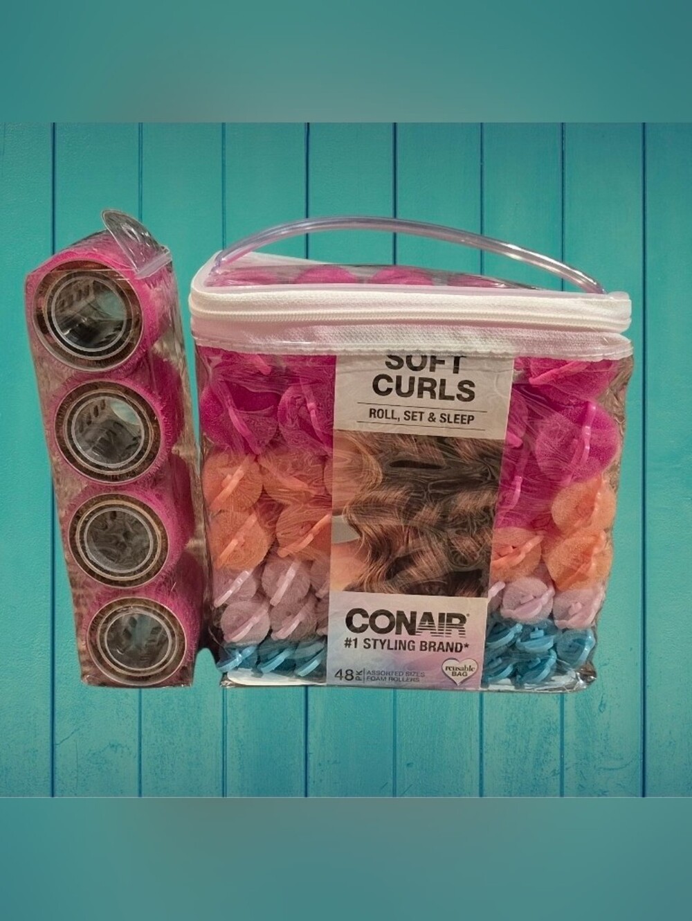 Conair 2 Pack Heatless Curls Rollers Never Used